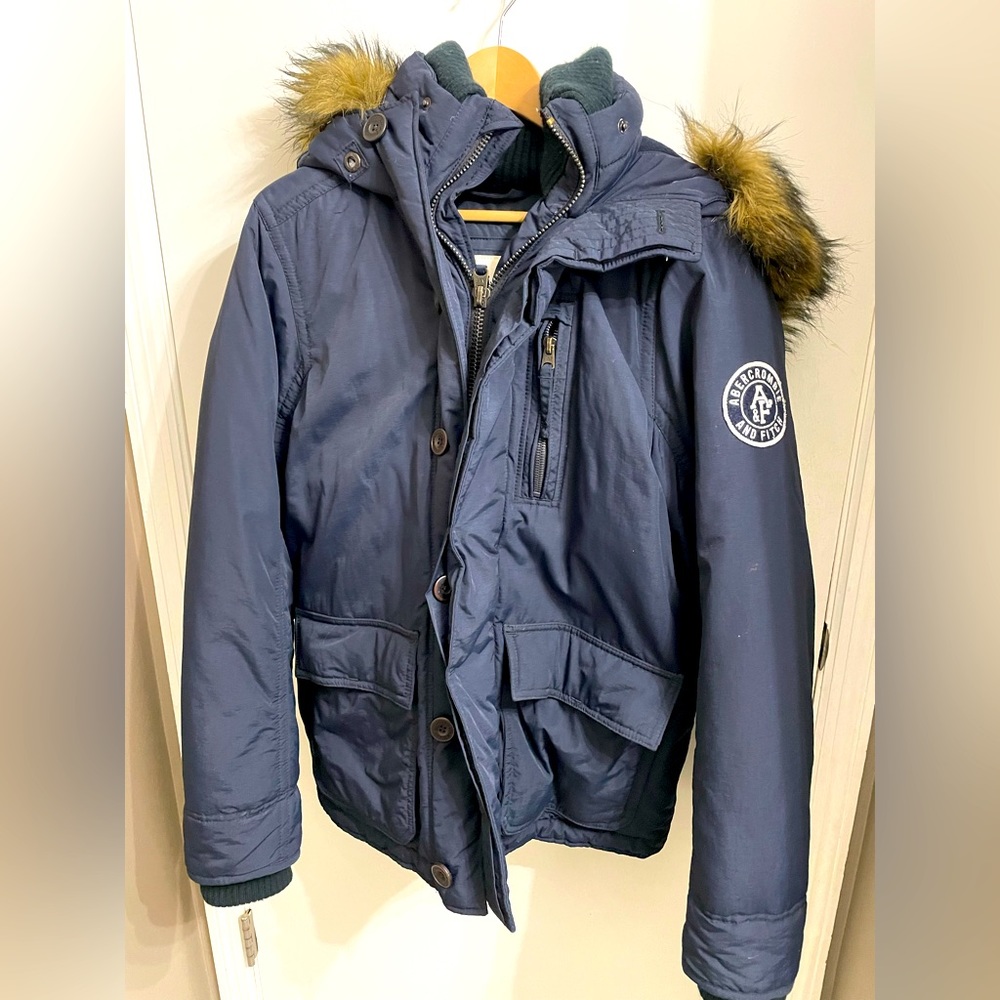 Abercrombie and Fitch Mens parkas with fur hood